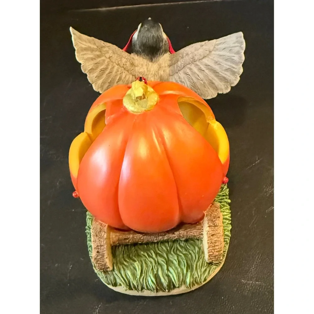 Fitz Floyd Charming Tails Figurine Orange You're My Princess Pumpkin Bird 85/105
